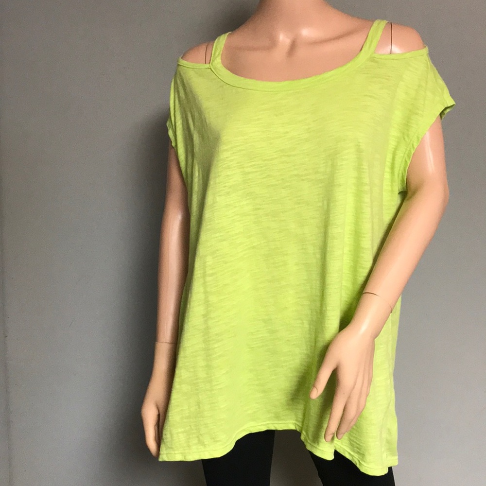 Neon Buddha women’s cold shoulder T-shirt. Size S